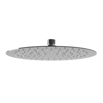 Black Steel Shower Head 25cm Diameter