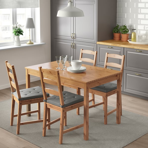 JUSTINA chair pad, grey, 42/35x40x4 cm