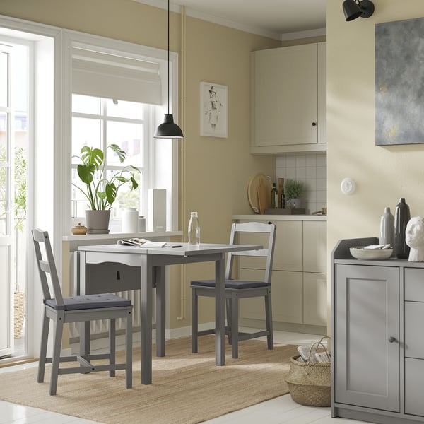 JUSTINA - Chair cushion, gray,42 / 35x40x4 cm ,