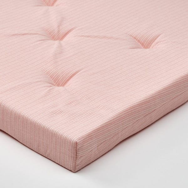 Ikea JUSTINA - Chair cushion, pink/white,42/35x40x4 cm