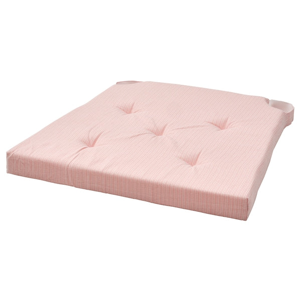 JUSTINA - Chair cushion, pink/white,42/35x40x4 cm