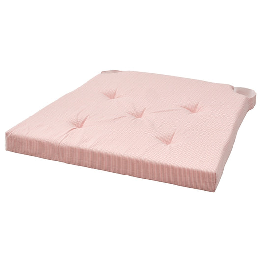 Ikea JUSTINA - Chair cushion, pink/white,42/35x40x4 cm