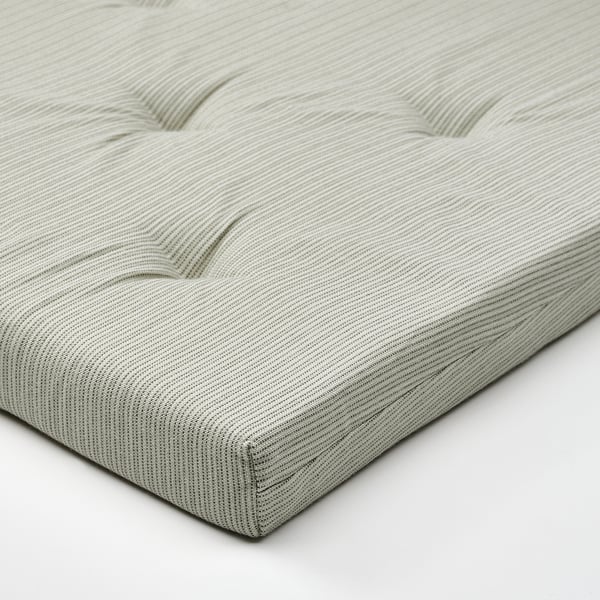JUSTINA chair pad, light green, 42/35x40x4 cm