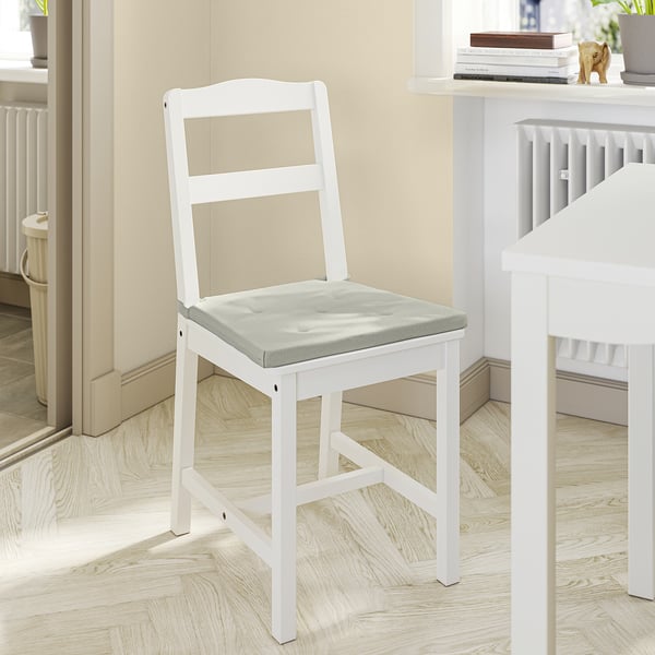 JUSTINA chair pad, light green, 42/35x40x4 cm