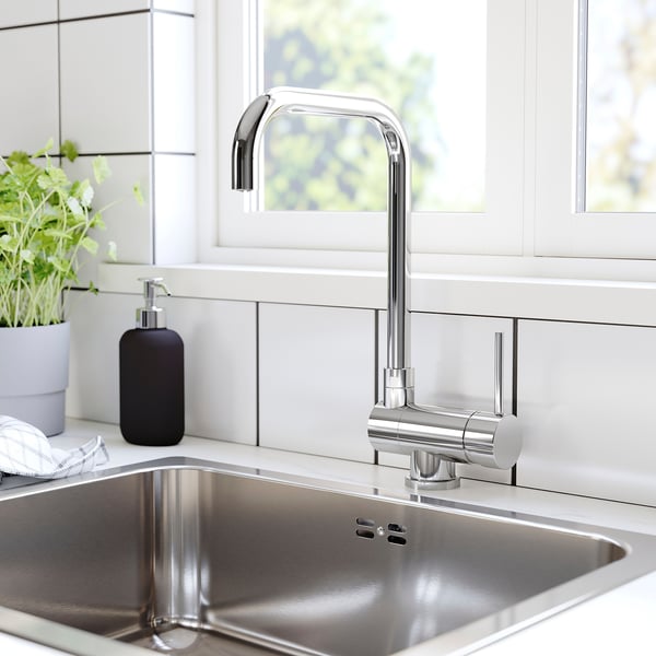 JUTTERN kitchen mixer tap, foldable, chrome-plated