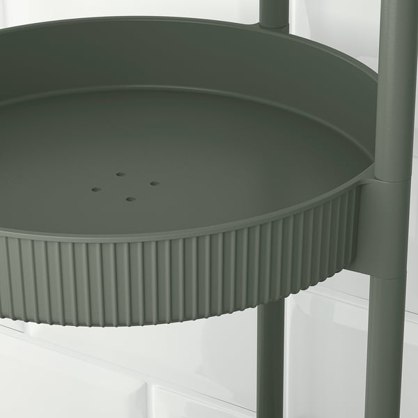 JUTTERSBO trolley, grey-green, 36x36 cm