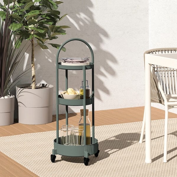 Ikea JUTTERSBO - Trolley, grey-green, 36x36 cm