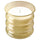 JUVELTRAST scented candle in glass, Vanilla light yellow, 10 cm