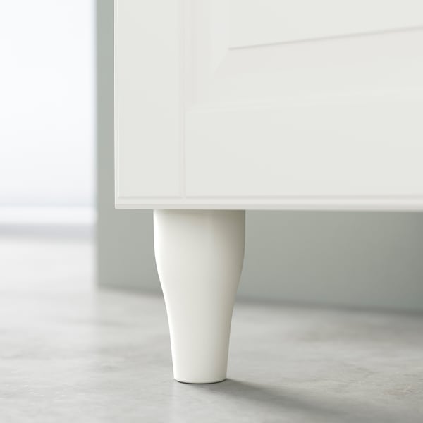 KABBARP leg, white, 10 cm, 2 pack