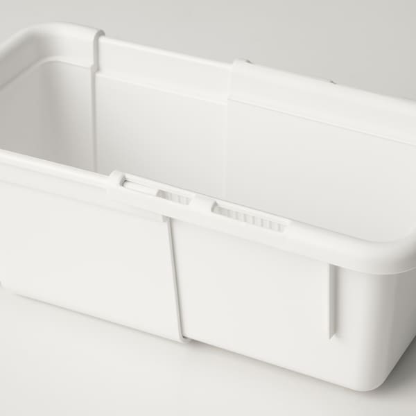 Ikea KACKLA - Extendable box, white, 13-18x9 cm