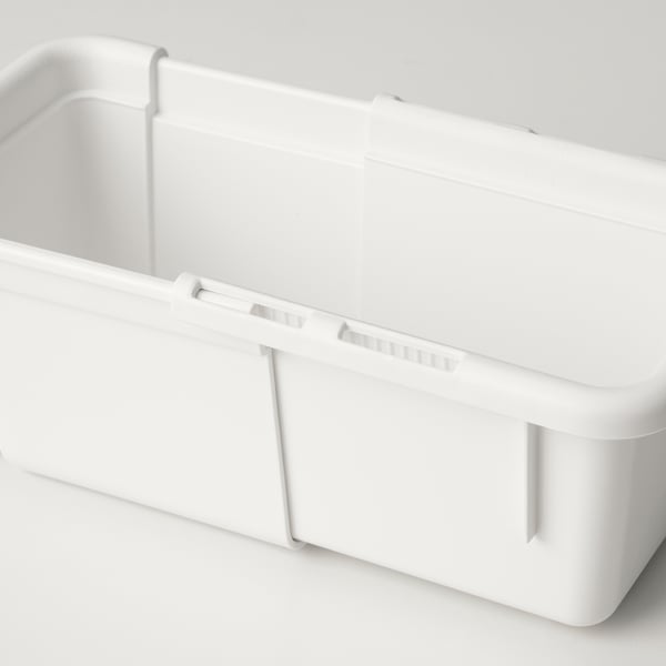 KACKLA extendable box, white, 13-18x9 cm