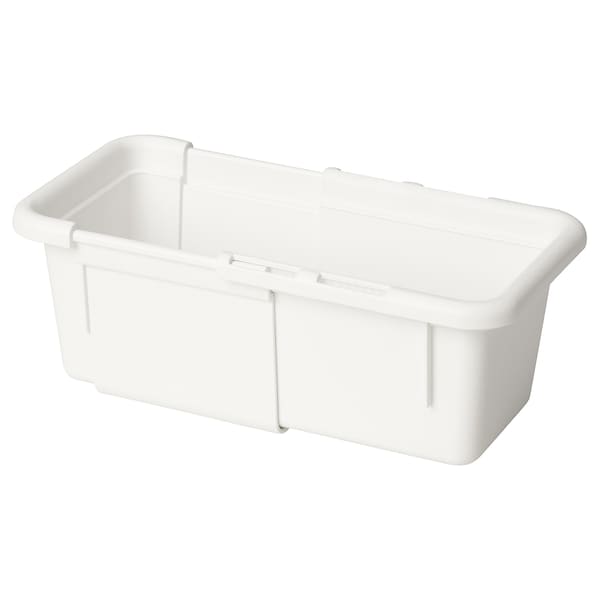 Ikea KACKLA - Extendable box, white, 13-18x9 cm