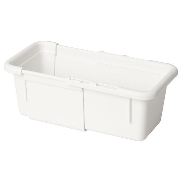 KACKLA extendable box, white, 13-18x9 cm