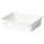 KACKLA - KACKLA Extendable box, white, 25-38x19 cm