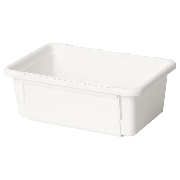 Ikea KACKLA - Extendable box, white, 25-38x9 cm