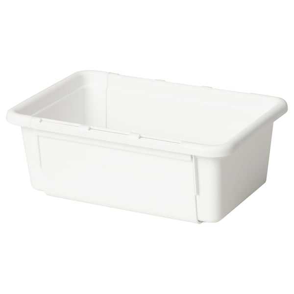 KACKLA extendable box, white, 18-28x13 cm