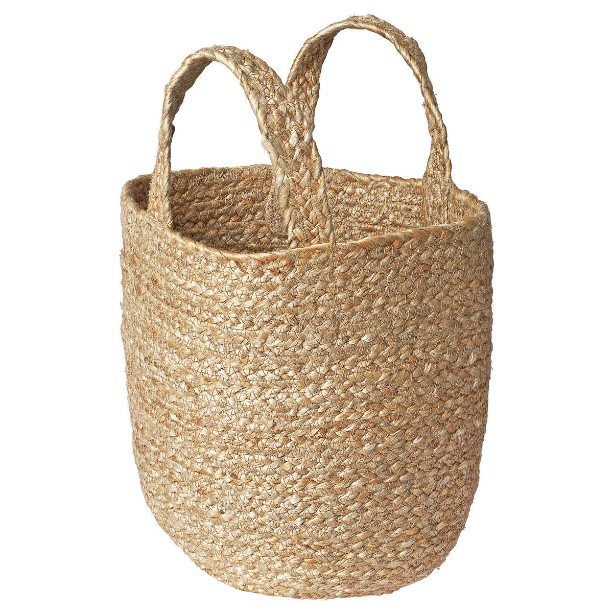 KÄLKEN hanging basket, jute, 30x28x15 cm