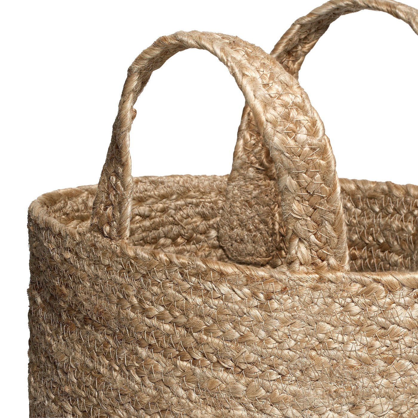 KÄLKEN hanging basket, jute, 30x28x15 cm