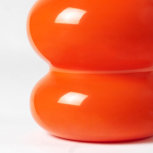 KÄLLARHALS vase, orange, 26 cm
