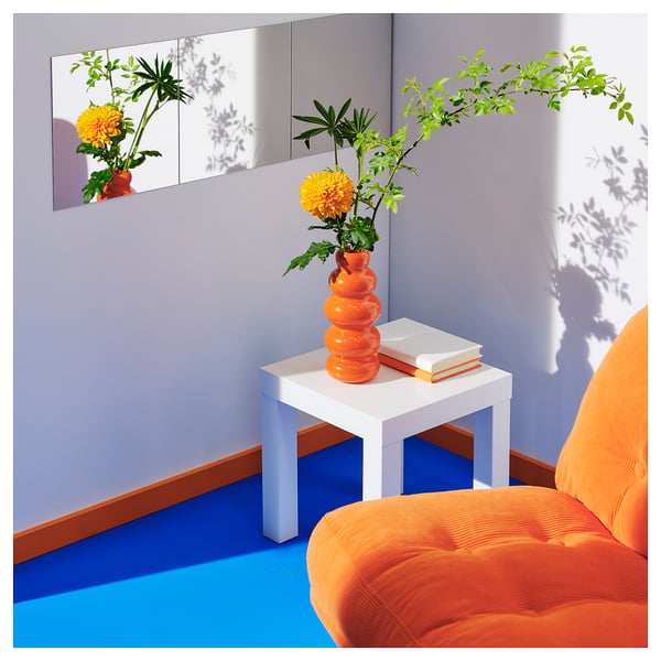 KÄLLARHALS vase, orange, 26 cm