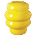 KÄLLARHALS vase, yellow, 22 cm