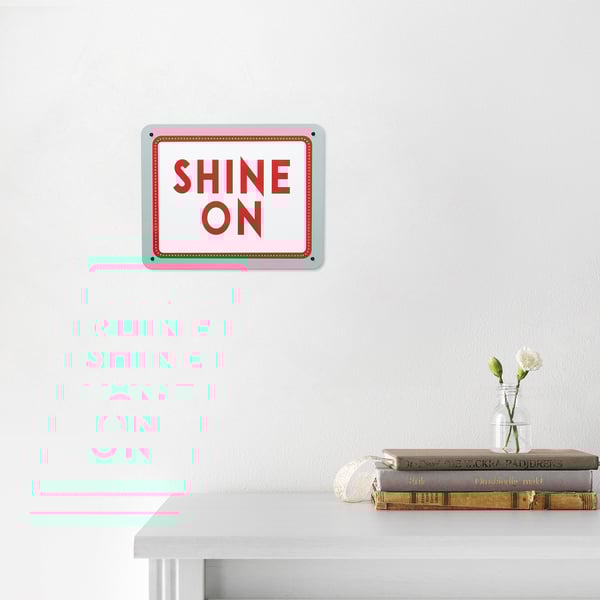 KÄNGSLEBODA wall decoration, shine on, 25x20 cm