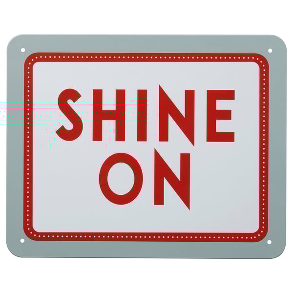 KÄNGSLEBODA wall decoration, shine on, 25x20 cm