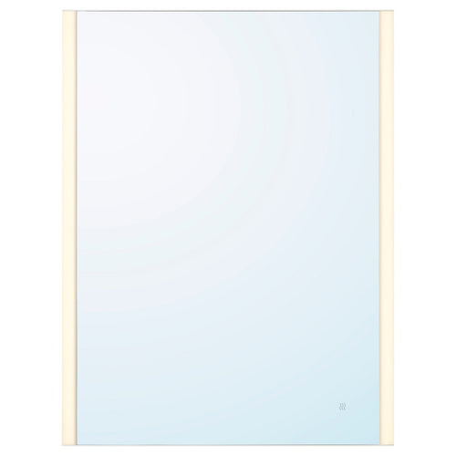 KÄRRSJÖN mirror with integrated lighting, anti-fog, 60x80 cm