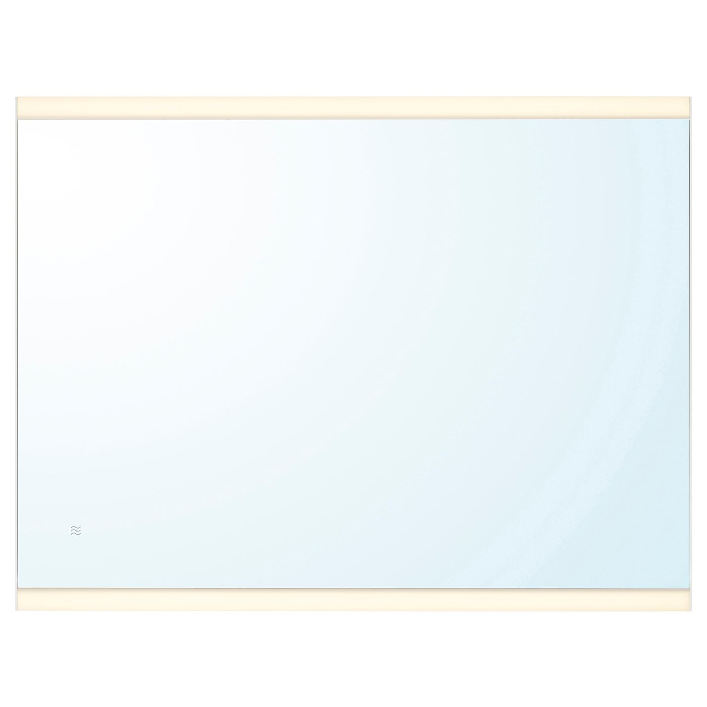 KÄRRSJÖN mirror with integrated lighting, anti-fog, 60x80 cm