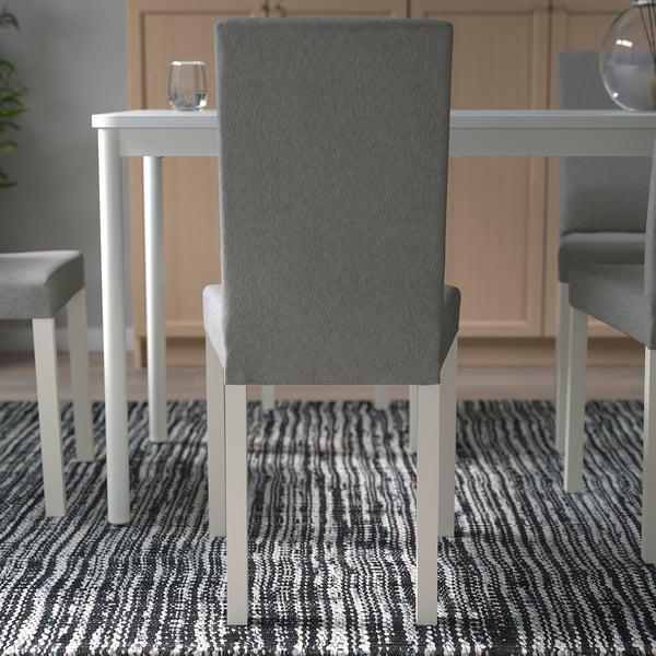 KÄTTIL chair, white/Knisa light grey, 46x89x52 cm