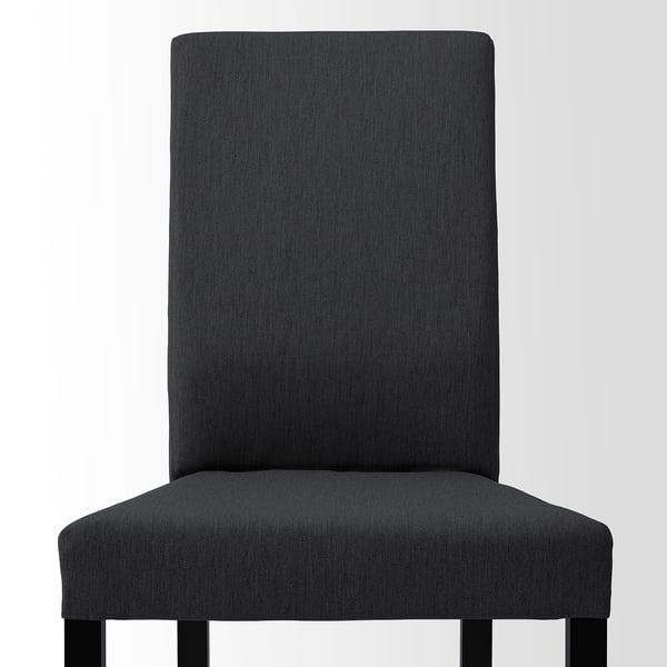 KÄTTIL chair, black/Knisa dark grey, 46x89x52 cm