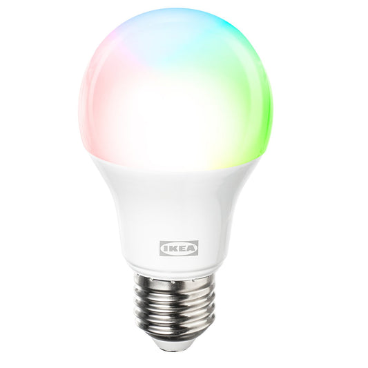 KAJPLATS LED bulb E27 1055 lumen, smart colour and white spectrum/globe opal white, 60 mm