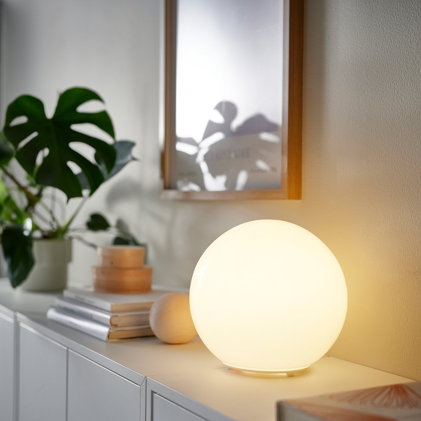 KAJPLATS LED bulb E27 1055 lumen, smart white spectrum/globe/opal white, 60 mm