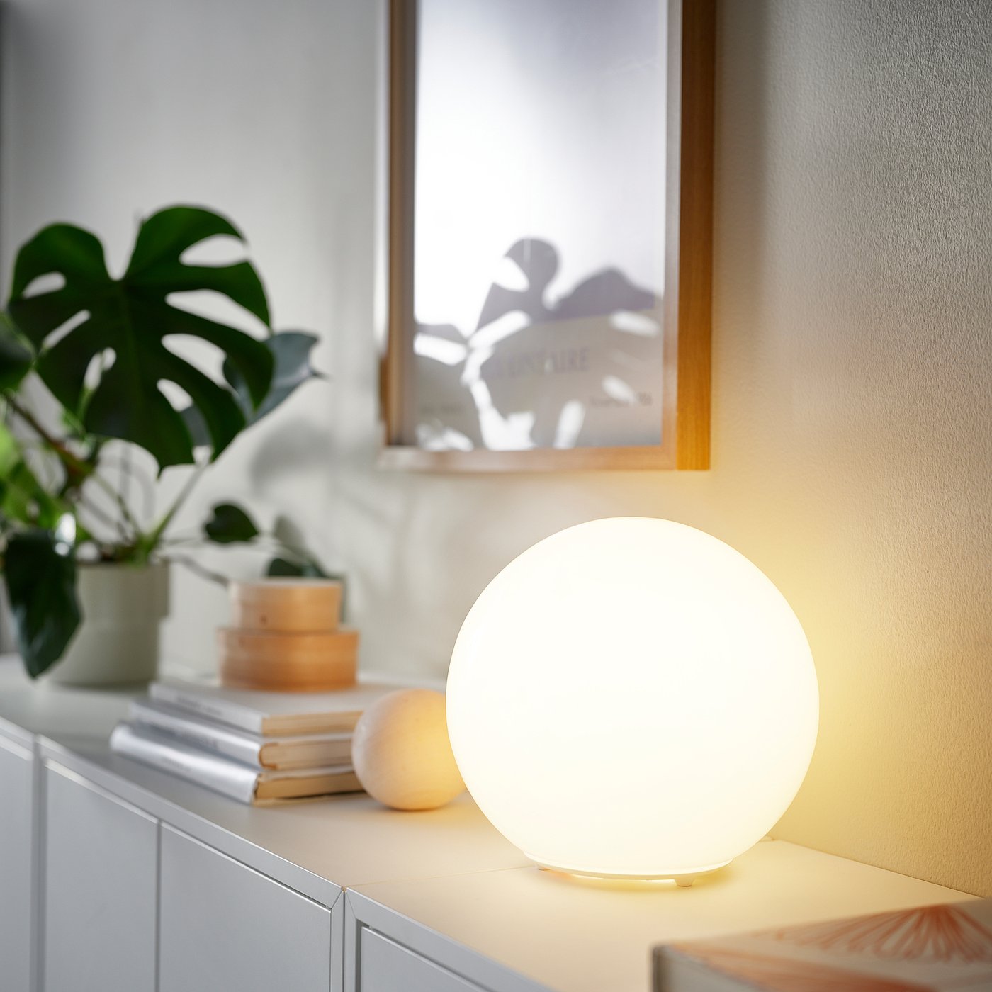 KAJPLATS LED bulb E27 1521 lumen, smart white spectrum/globe/opal white, 60 mm