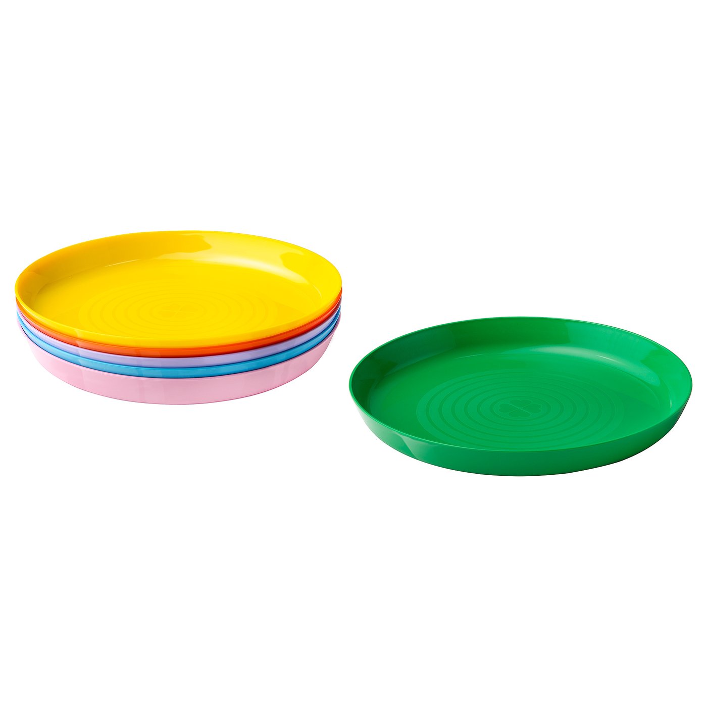 KALAS plate, mixed colours/seasonal edition, 19 cm, 6 pack