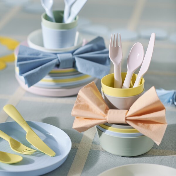 KALAS - 18-piece cutlery set, mixed colours