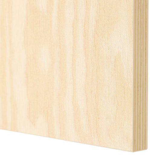 KALBÅDEN door with soft closing hinges, lively pine effect, 60x60 cm