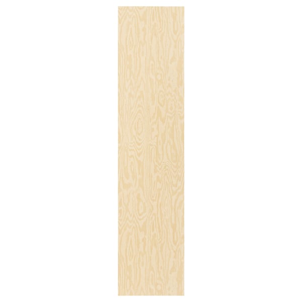 KALBÅDEN door with hinges, lively pine effect, 40x180 cm
