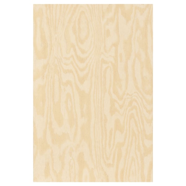 KALBÅDEN door with hinges, lively pine effect, 40x60 cm