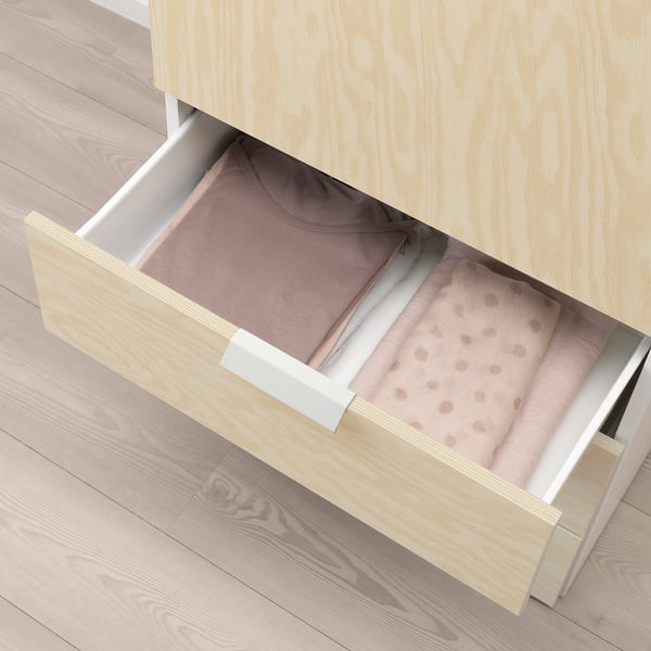 KALBÅDEN - Drawer, white/lively pine effect, 60x42x20 cm