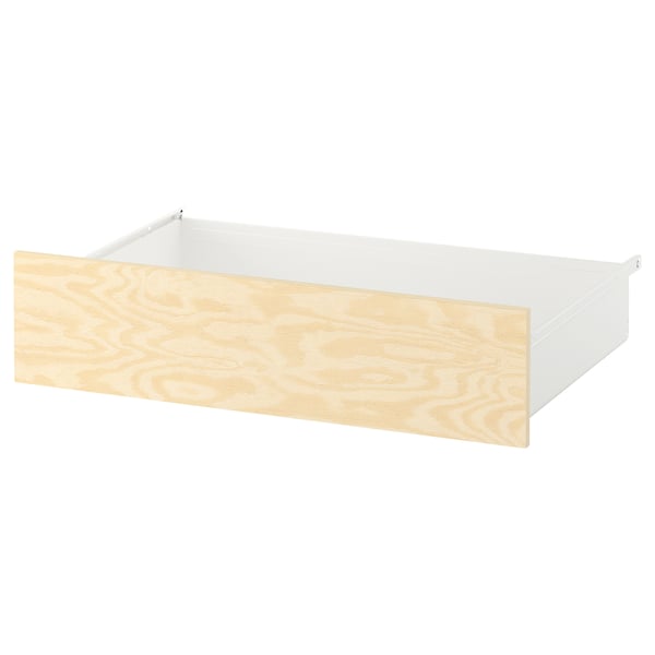 KALBÅDEN - KALBÅDEN Drawer, white/lively pine effect, 80x57x20 cm