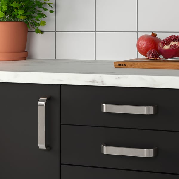 KALERUM - KALERUM Handle, stainless steel colour, 138 mm