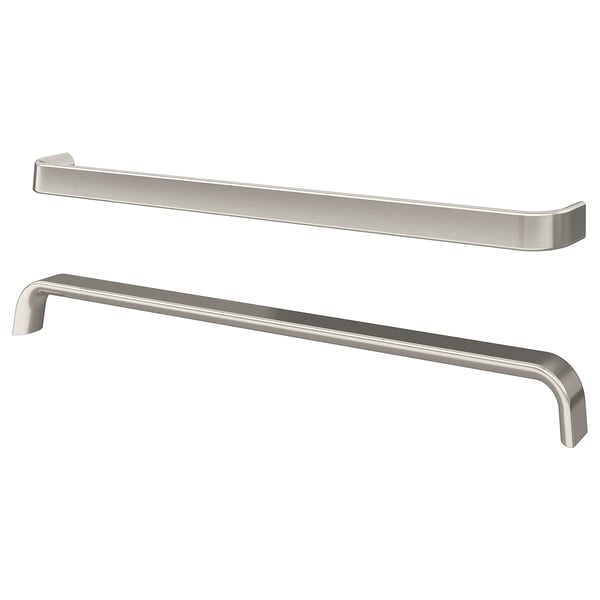 KALERUM handle, stainless steel colour, 394 mm, 2 pack