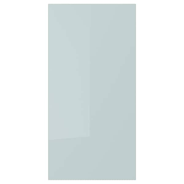 KALLARP - Door, high-gloss light grey-blue, 30x60 cm