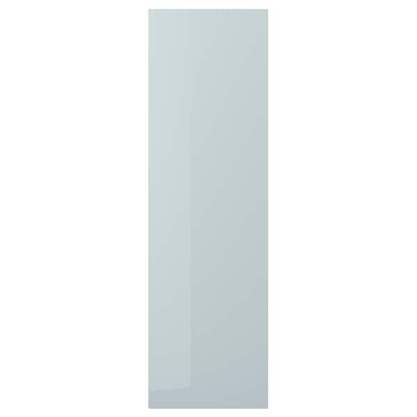 KALLARP - Door, high-gloss light grey-blue, 60x200 cm