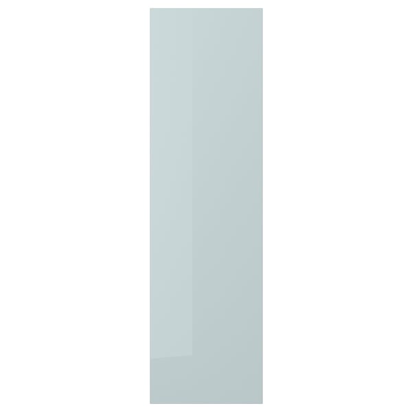 KALLARP door, high-gloss light grey-blue, 40x140 cm
