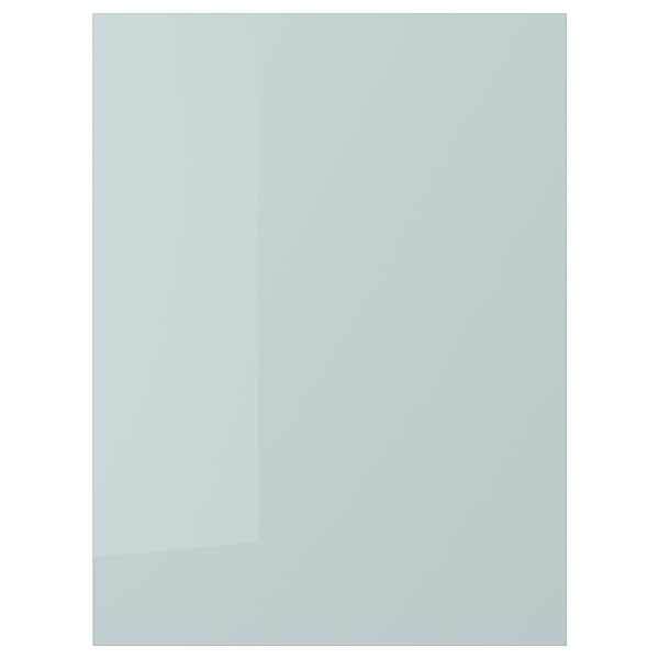 KALLARP door, high-gloss light grey-blue, 60.0x79.7 cm