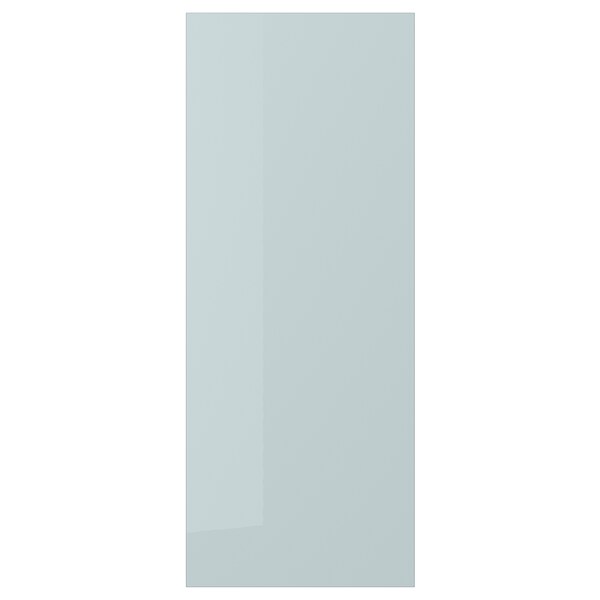 KALLARP - Door, high-gloss light grey-blue, 40x100 cm