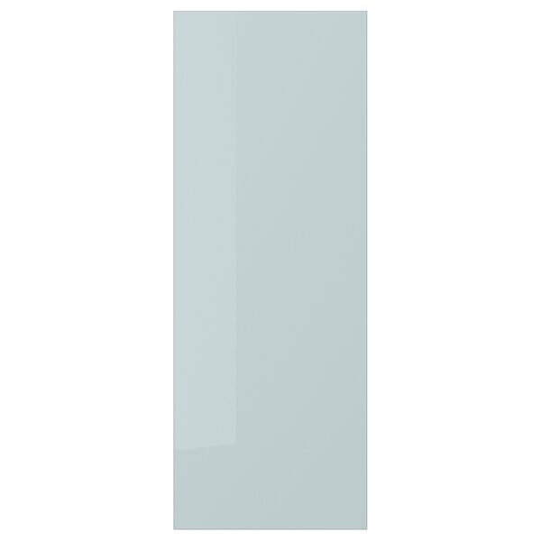 KALLARP - Door, high-gloss light grey-blue, 30x80 cm