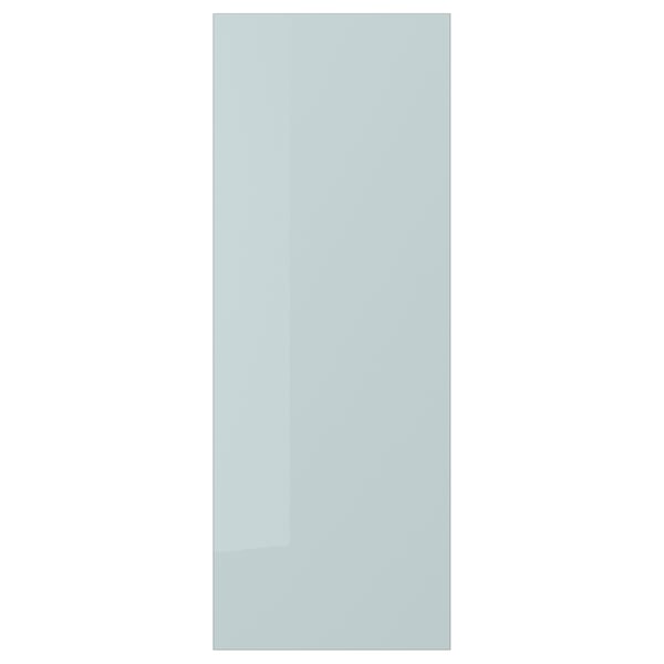 KALLARP door, high-gloss light grey-blue, 30x80 cm